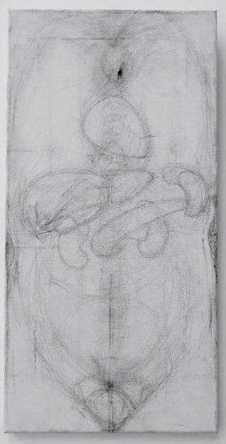 Diaphane, crayon sur toile, 2015