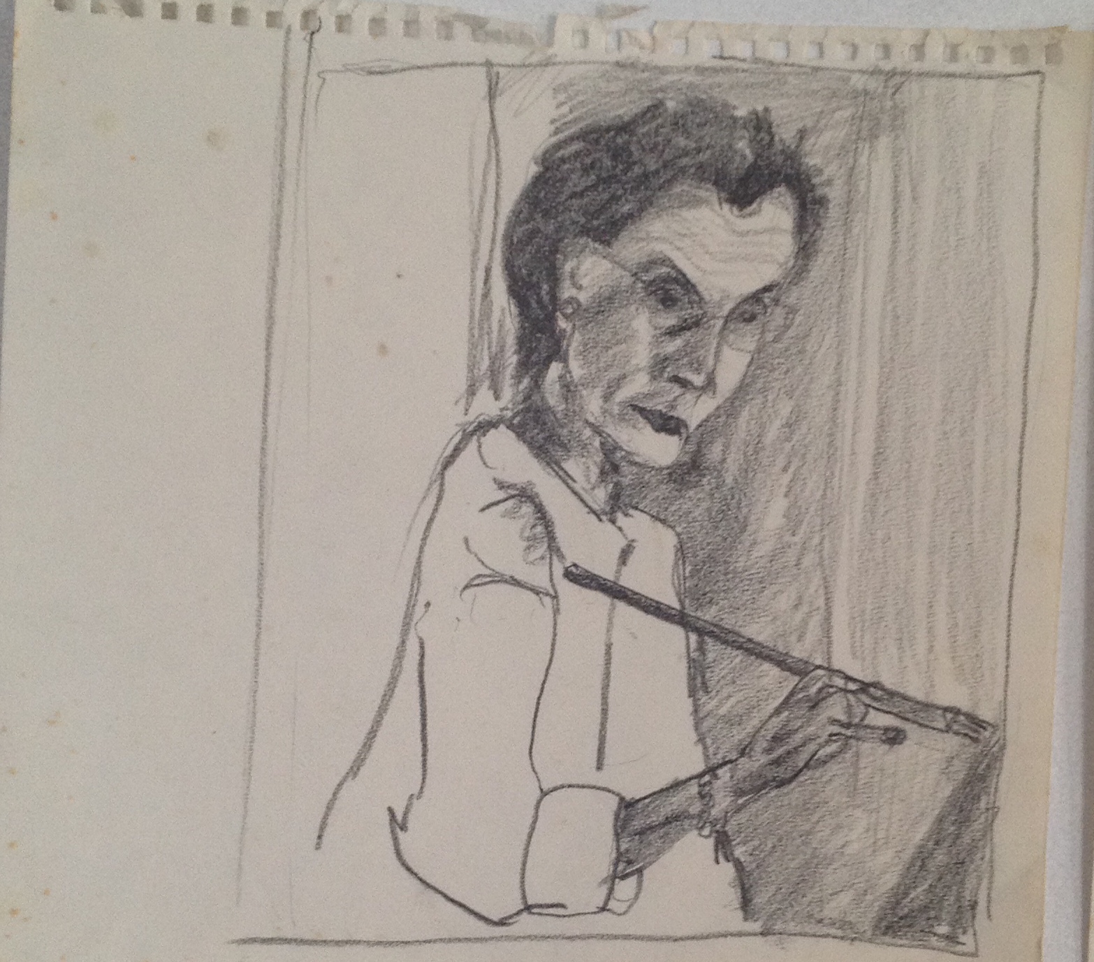 Les Peintres (1), graphite sur papier, 2005