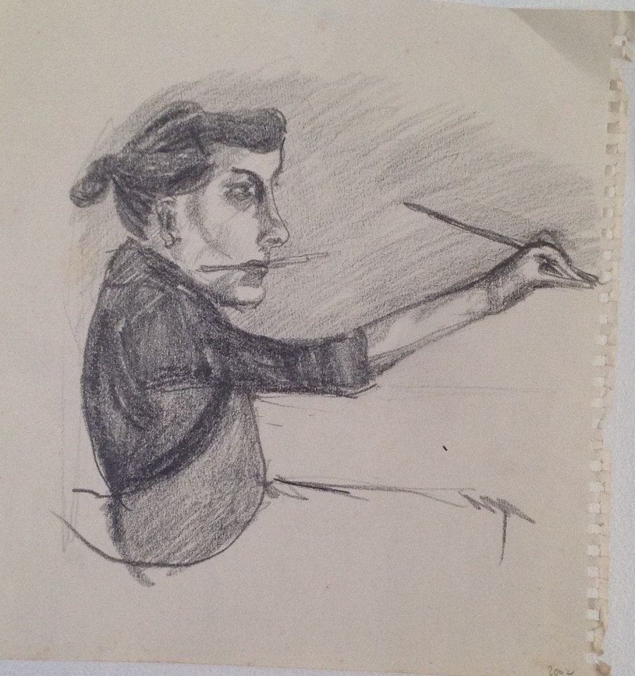 Les Peintres (2), graphite sur papier, 2005