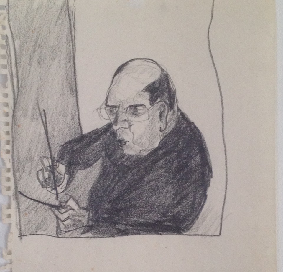 Les Peintres (2), graphite sur papier, 2005