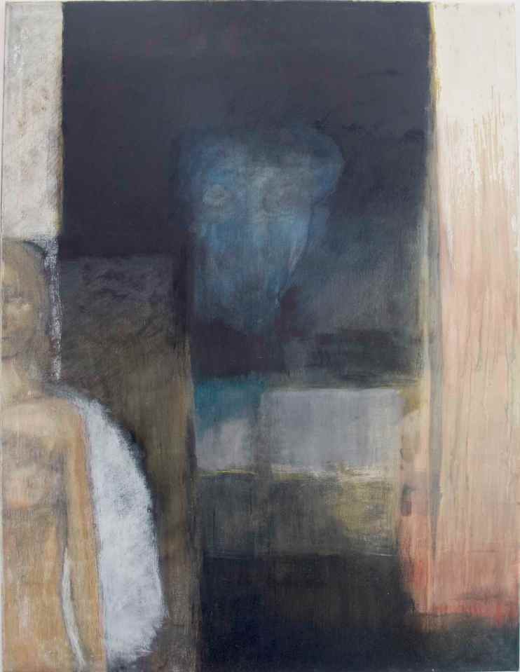 ANIMALITÉ DOMESTIQUE (2) – huile et technique mixte sur toile, 116×89 cm, 2017