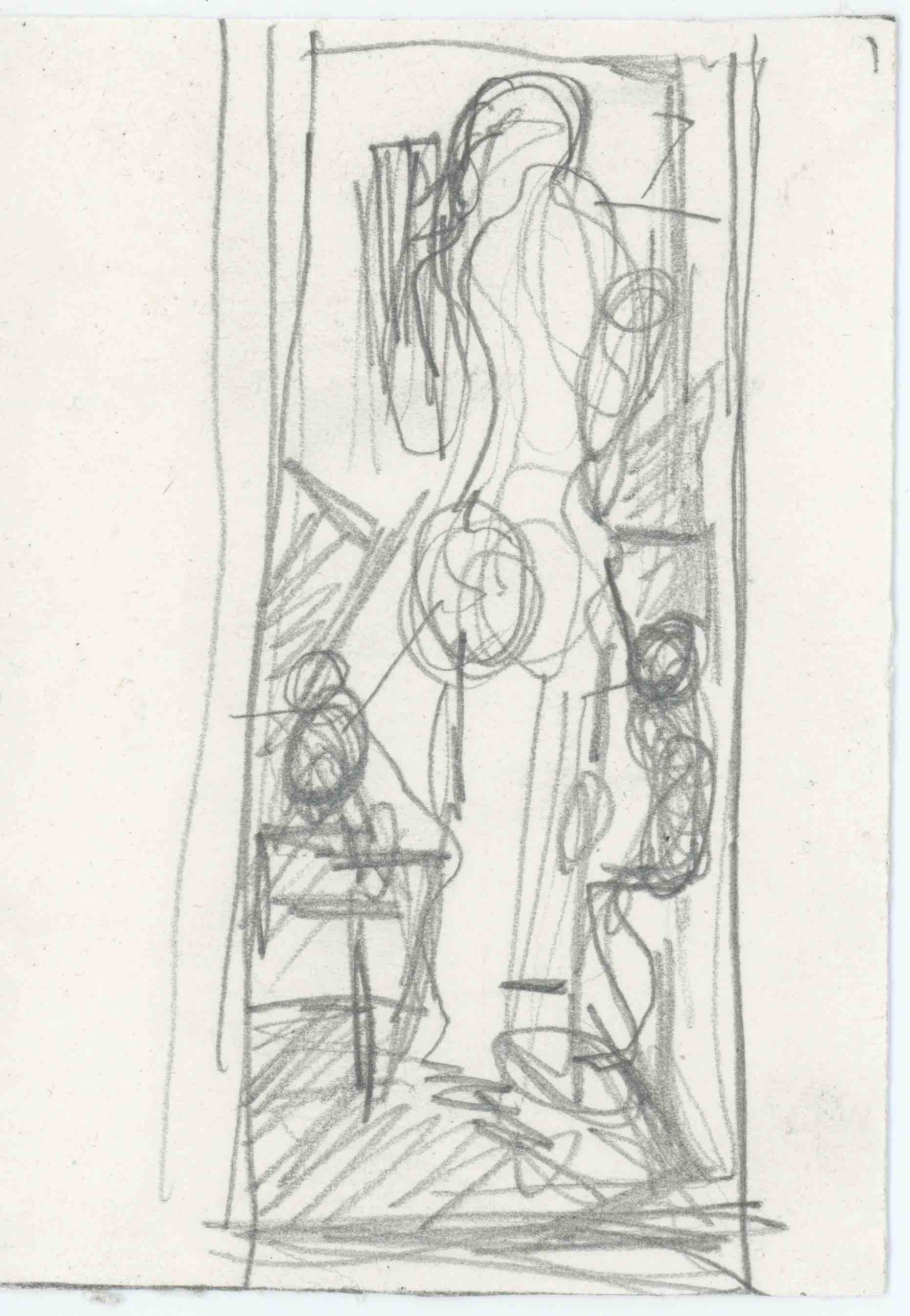 Esquisse (Archipelago), graphite sur papier, 2016