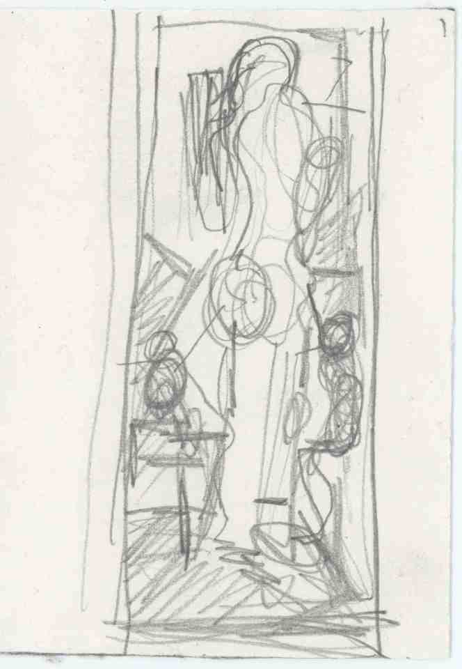 Esquisse (Archipelago), graphite sur papier, 2016