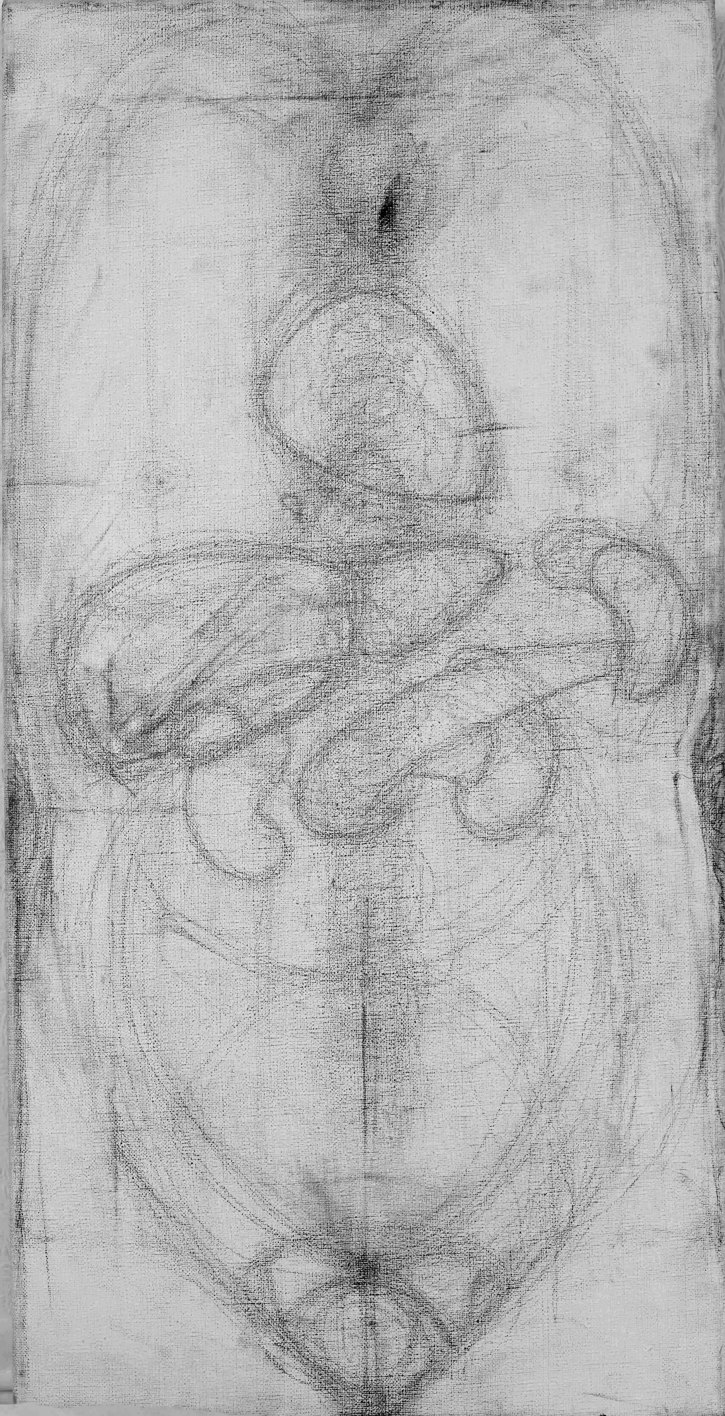 Diaphane, crayon sur toile, 2015