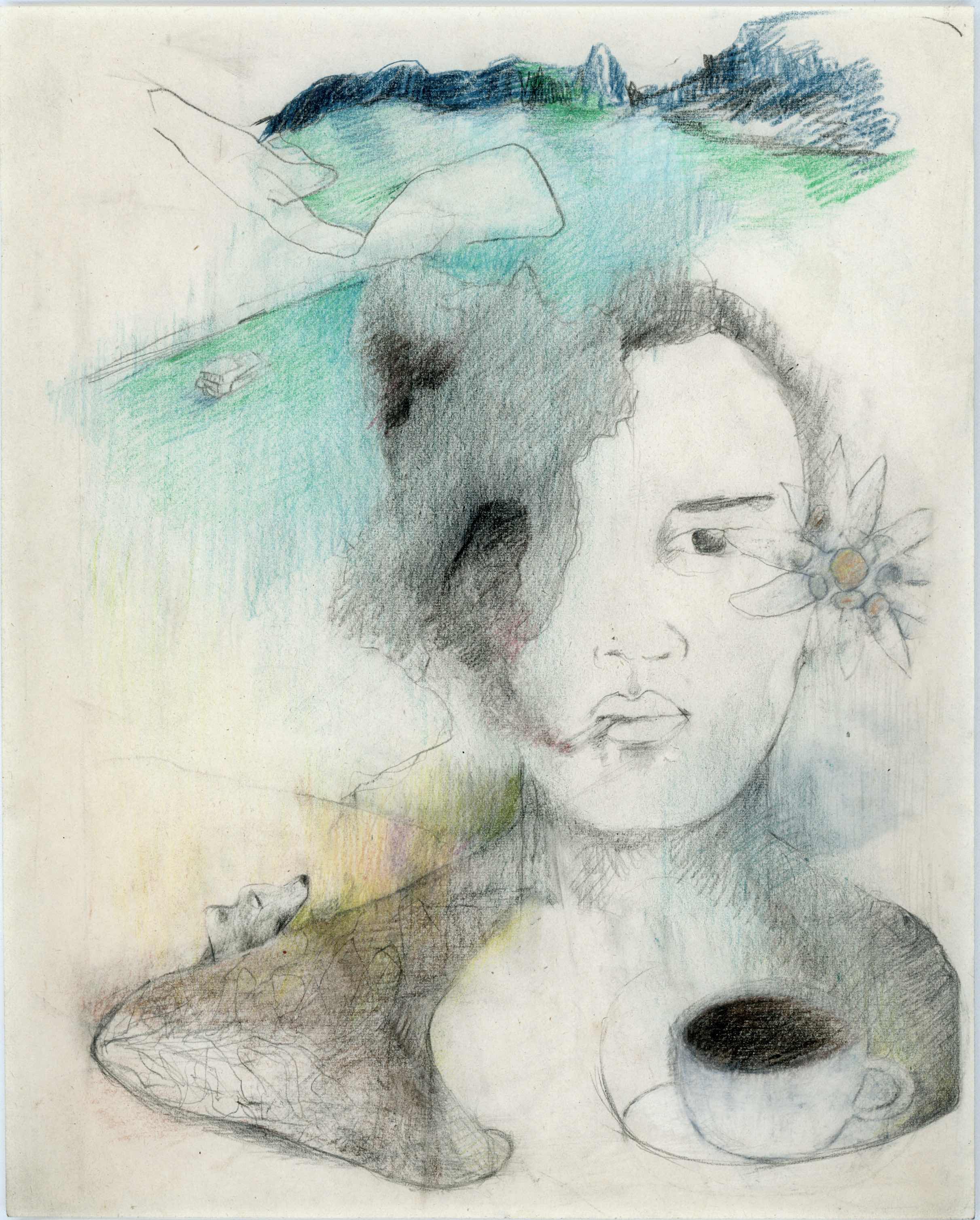 "Viêt Nam Goya" (Laurent Quénéhen), 2023, crayons sur papier, 25 x 20 cm